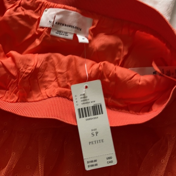 Anthropology dot tulle maxi orange skirt. - Picture 5 of 8